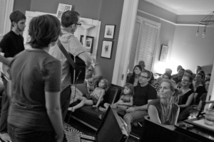 Dare Dukes House Concert with Jim White--Susan Falls at piano