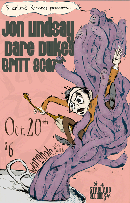 Jose Ray Poster of Dare Dukes Show in Savannah 2011